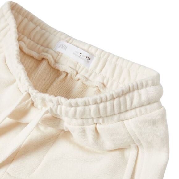 ZARA Kids | Ecru | “NEW YORK” JOGGERS - Picture 4 of 5